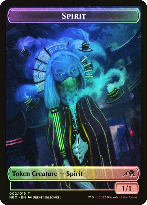 Spirit Token} // {Spirit Token} | Kamigawa: Neon Dynasty | Star