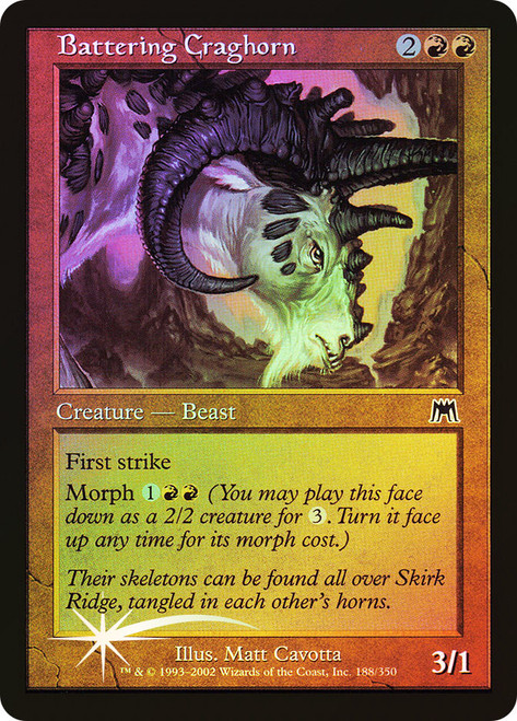 Battering Craghorn\nOnslaught\nSingle\nMagic The Gathering