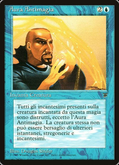 Anti-Magic Aura\nLegends - Italian\nSingle\nMagic The Gathering