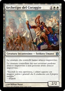 Archetype of Courage\nBorn of the Gods - Italian\nSingle\nMagic The Gathering