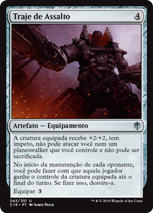 Assault Suit\nCommander: 2016 Edition - Portuguese\nSingle\nMagic The Gathering