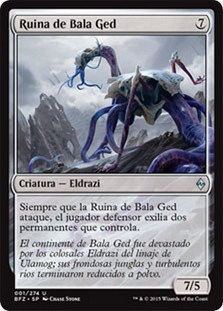 Bane of Bala Ged\nBattle for Zendikar - Spanish\nSingle\nMagic The Gathering