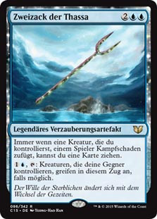 Bident of Thassa\nCommander: 2015 Edition - German\nSingle\nMagic The Gathering