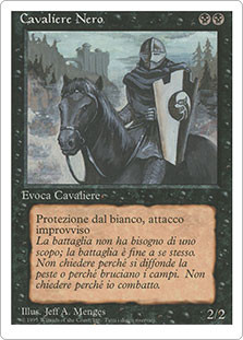 Black Knight\n3rd Edition/Revised - Italian\nSingle\nMagic The Gathering