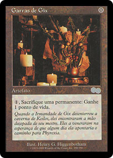 Claws of Gix\nUrza's Saga - Portuguese\nSingle\nMagic The Gathering