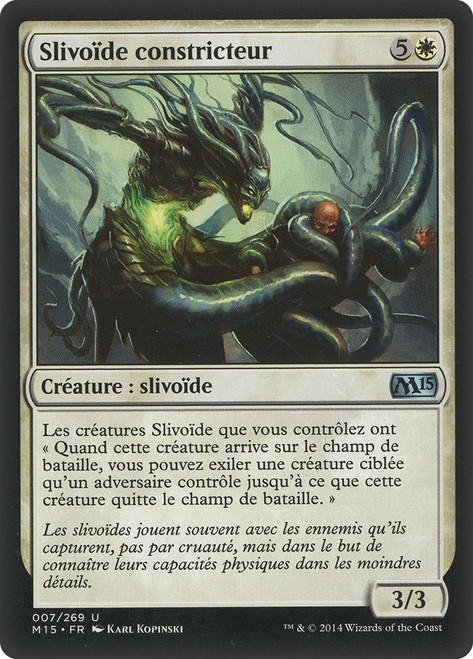 Constricting Sliver\nMagic 2015 Core Set - French\nSingle\nMagic The Gathering
