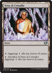 Crystal Vein\nCommander: 2014 Edition - Italian\nSingle\nMagic The Gathering