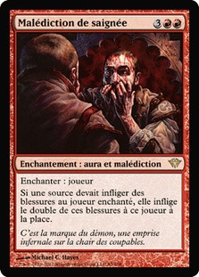 Curse of Bloodletting\nDark Ascension - French\nSingle\nMagic The Gathering