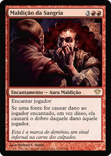 Curse of Bloodletting\nDark Ascension - Portuguese\nSingle\nMagic The Gathering