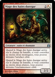 Duergar Hedge-Mage\nCommander: 2011 Edition - French\nSingle\nMagic The Gathering