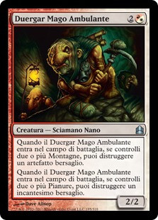 Duergar Hedge-Mage\nCommander: 2011 Edition - Italian\nSingle\nMagic The Gathering