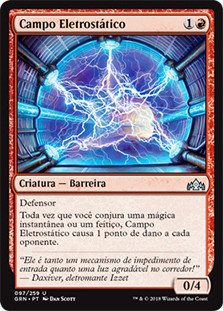 Electrostatic Field\nGuilds of Ravnica - Portuguese\nSingle\nMagic The Gathering