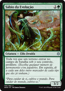 Evolution Sage\nWar of the Spark - Portuguese\nSingle\nMagic The Gathering