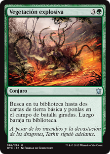 Explosive Vegetation\nDragons of Tarkir - Spanish\nSingle\nMagic The Gathering