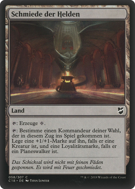 Forge of Heroes\nCommander: 2018 Edition - German\nSingle\nMagic The Gathering