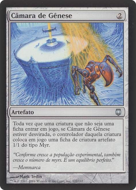 Genesis Chamber\nDarksteel - Portuguese\nSingle\nMagic The Gathering