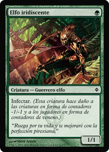 Glistener Elf\nNew Phyrexia - Spanish\nSingle\nMagic The Gathering