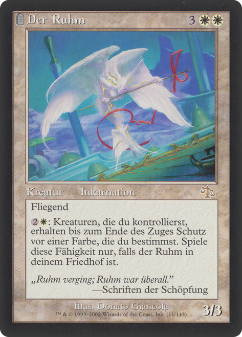 Glory\nJudgment - German\nSingle\nMagic The Gathering