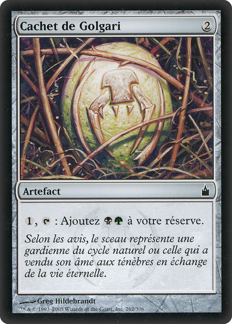 Golgari Signet\nRavnica: City of Guilds - French\nSingle\nMagic The Gathering