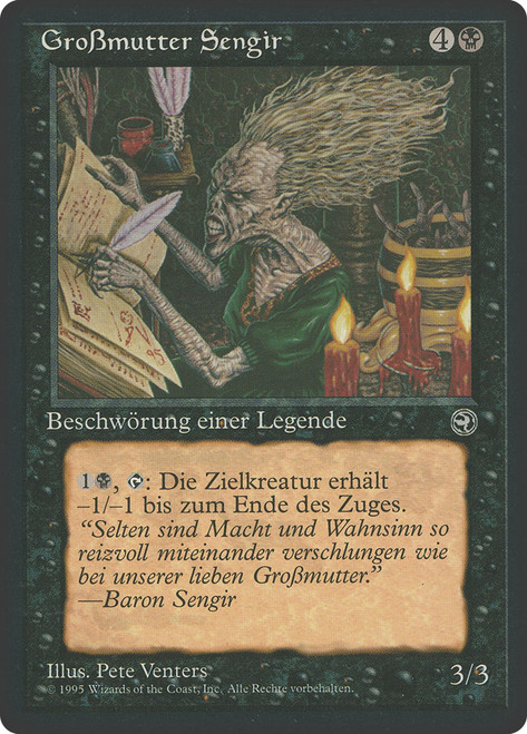 Grandmother Sengir\nHomelands - German\nSingle\nMagic The Gathering