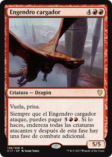 Hellkite Charger\nCommander: 2017 Edition - Spanish\nSingle\nMagic The Gathering