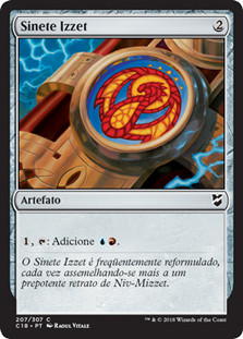 Izzet Signet\nCommander: 2018 Edition - Portuguese\nSingle\nMagic The Gathering