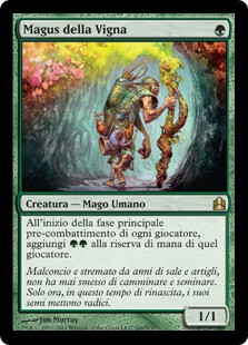 Magus of the Vineyard\nCommander: 2011 Edition - Italian\nSingle\nMagic The Gathering