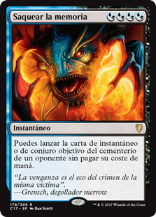 Memory Plunder\nCommander: 2017 Edition - Spanish\nSingle\nMagic The Gathering