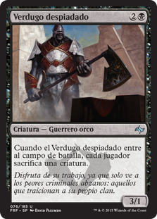 Merciless Executioner\nFate Reforged - Spanish\nSingle\nMagic The Gathering