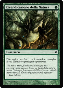 Nature's Claim\nWorldwake - Italian\nSingle\nMagic The Gathering