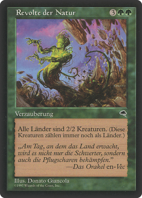 Nature's Revolt\nTempest - German\nSingle\nMagic The Gathering