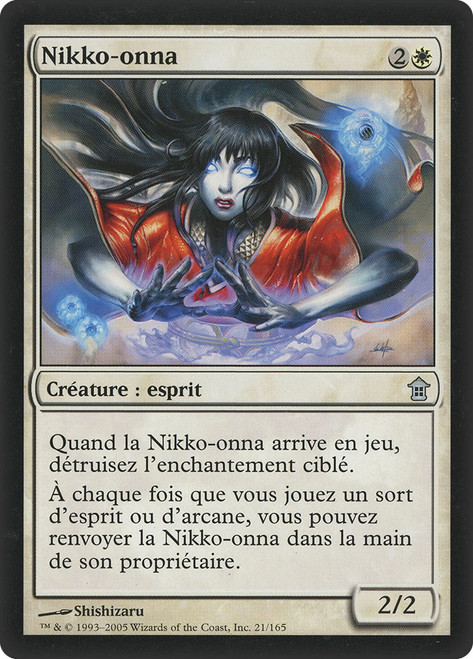 Nikko-Onna\nSaviors of Kamigawa - French\nSingle\nMagic The Gathering