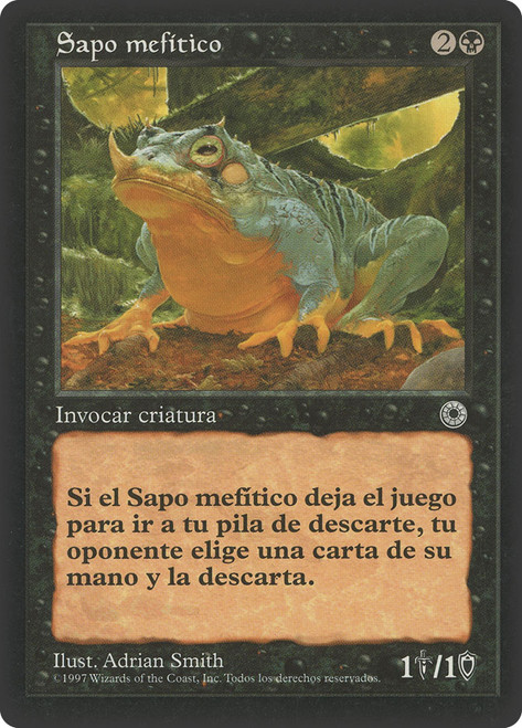 Noxious Toad\nPortal - Spanish\nSingle\nMagic The Gathering