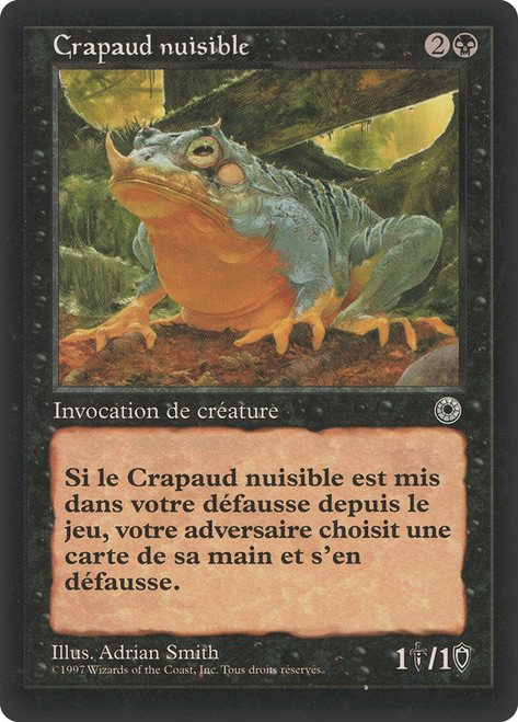 Noxious Toad\nPortal - French\nSingle\nMagic The Gathering