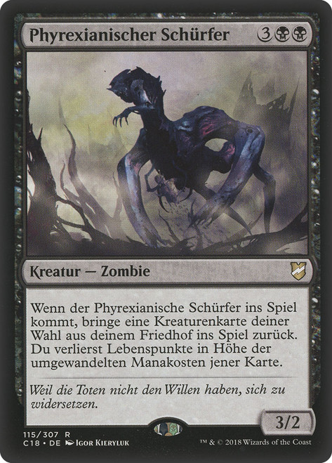 Phyrexian Delver\nCommander: 2018 Edition - German\nSingle\nMagic The Gathering