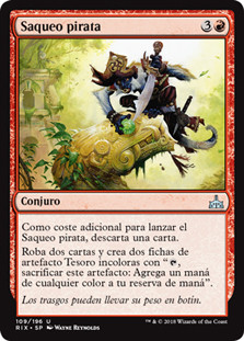 Pirate's Pillage\nRivals of Ixalan - Spanish\nSingle\nMagic The Gathering
