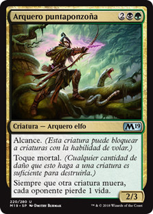 Poison-Tip Archer\nCore Set 2019 - Spanish\nSingle\nMagic The Gathering