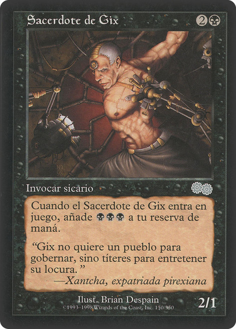 Priest of Gix\nUrza's Saga - Spanish\nSingle\nMagic The Gathering