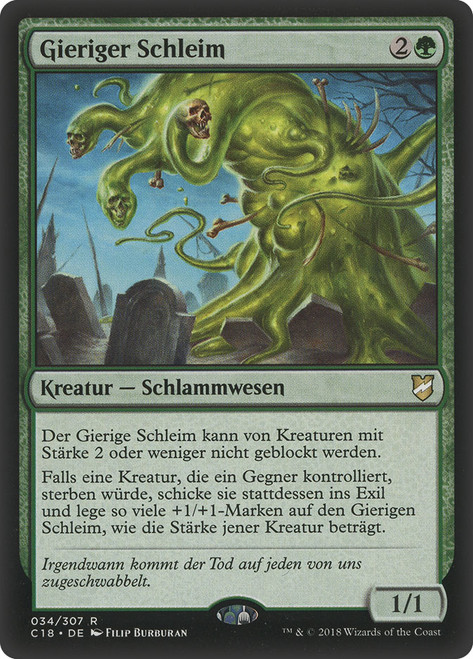 Ravenous Slime\nCommander: 2018 Edition - German\nSingle\nMagic The Gathering