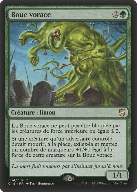 Ravenous Slime\nCommander: 2018 Edition - French\nSingle\nMagic The Gathering
