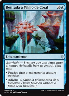 Retreat to Coralhelm\nBattle for Zendikar - Spanish\nSingle\nMagic The Gathering