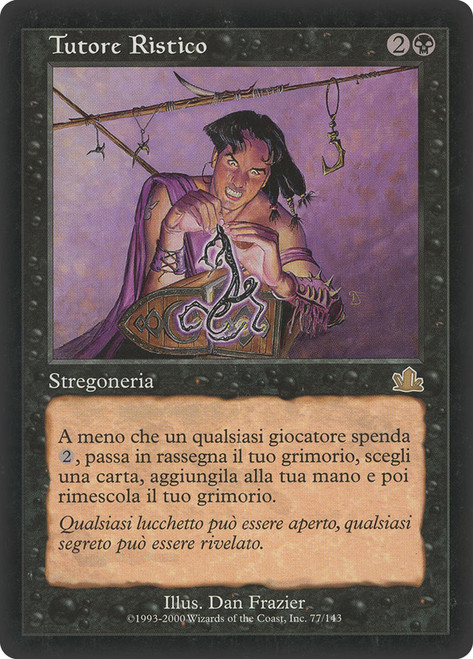 Rhystic Tutor\nProphecy - Italian\nSingle\nMagic The Gathering