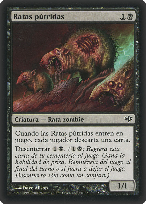Rotting Rats\nConflux - Spanish\nSingle\nMagic The Gathering