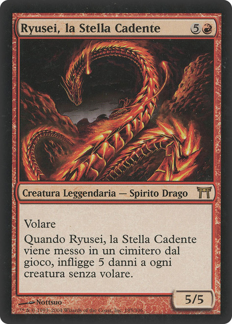 Ryusei, the Falling Star\nChampions of Kamigawa - Italian\nSingle\nMagic The Gathering