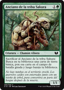 Sakura-Tribe Elder\nCommander: 2015 Edition - Spanish\nSingle\nMagic The Gathering