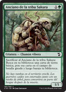 Sakura-Tribe Elder\nCommander: 2018 Edition - Spanish\nSingle\nMagic The Gathering