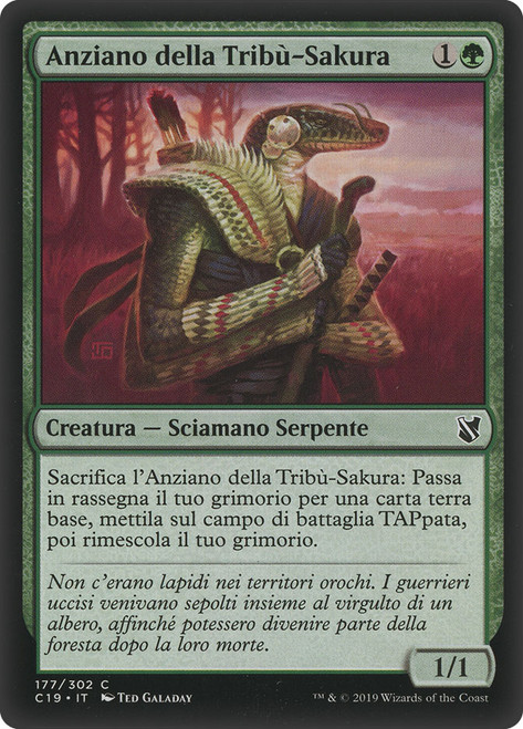 Sakura-Tribe Elder\nCommander: 2019 Edition - Italian\nSingle\nMagic The Gathering