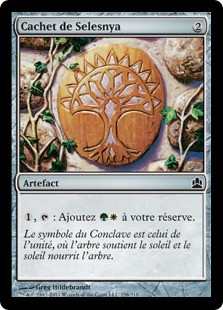 Selesnya Signet\nCommander: 2011 Edition - French\nSingle\nMagic The Gathering