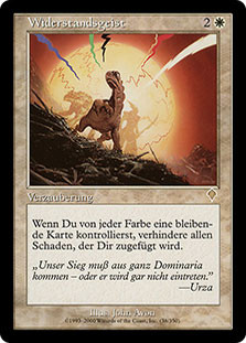 Spirit of Resistance\nInvasion - German\nSingle\nMagic The Gathering