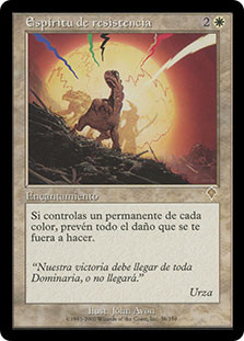 Spirit of Resistance\nInvasion - Spanish\nSingle\nMagic The Gathering